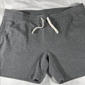 Goodfellow & Co mens dark grey drawstring fleece 6" athletic shorts - size XL